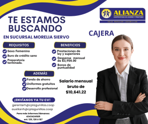 Cajero (Sucursal Morelia Siervo)