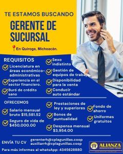Gerente (Sucursal Quiroga)